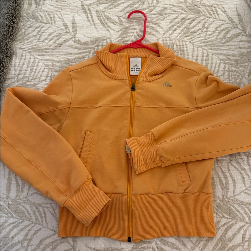 Adidas crop Zip-Up Jacket